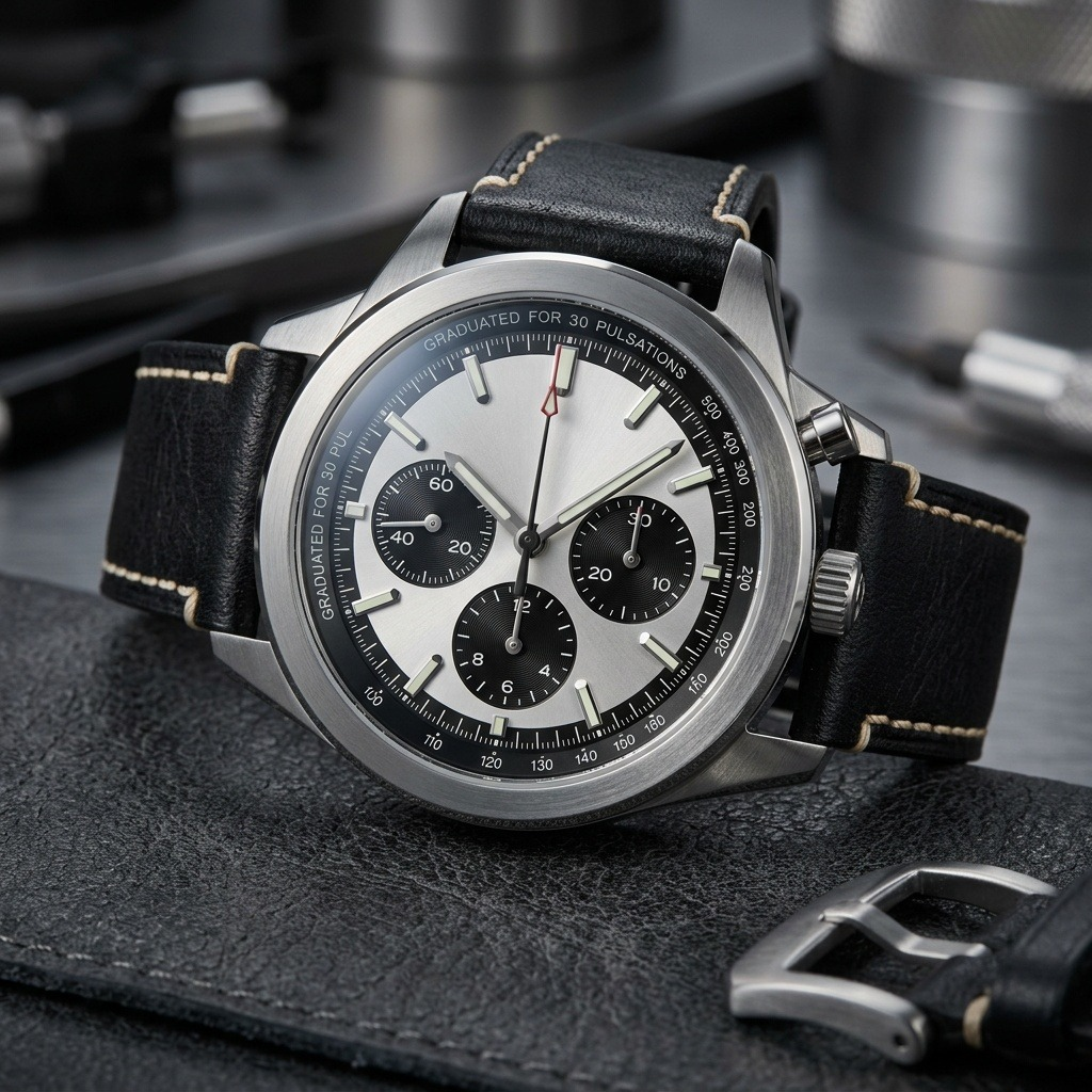 HORLOGE & CO. HC-C06 PANEL 크로노그래프 워치