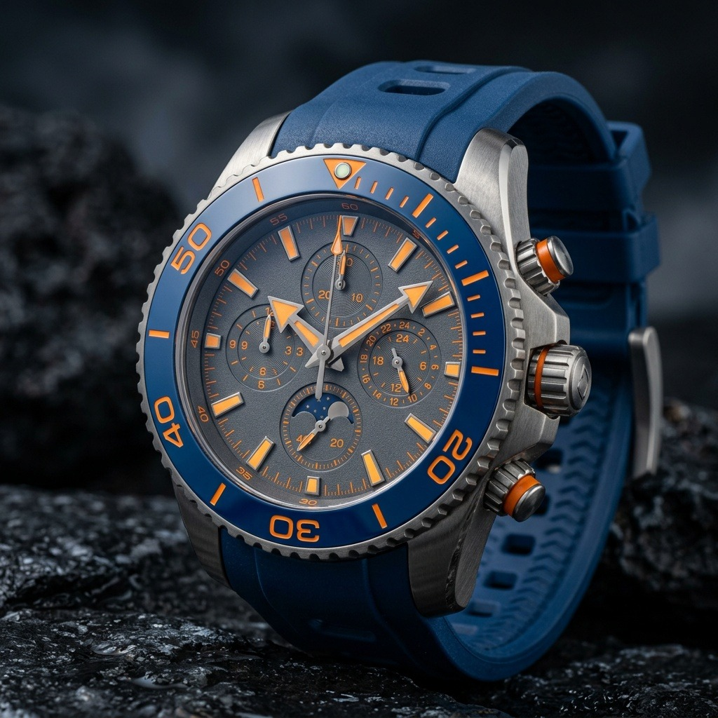 HORLOGE & CO. HC-109 SIGNATURE 월넛 다이버 워치